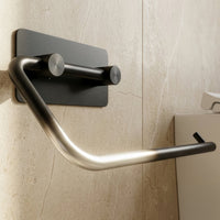 Toilet Roll Holder with No-Drill Installation, Stainless Steel, Matte Finish