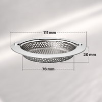 Cestello Scolapiatti con Manico in Acciaio Inossidabile per Lavello