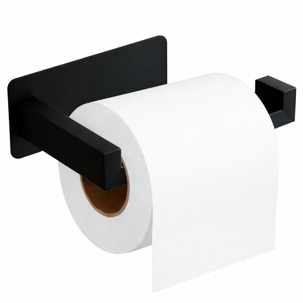 Toilettenpapierhalter zum Hängen, extra dünn, Edelstahl, selbstklebend