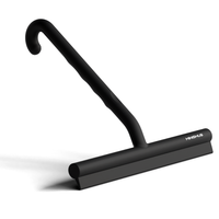 Bathroom Squeegee with Built-In Hook and Durable Silicone Blade, 21cm