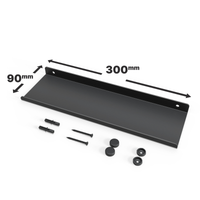 Floating Wall Shelf with Anti-Fall Edge, Rustproof and Space-Saving