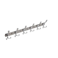 Perchero de pared con 18 ganchos - Plateado