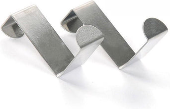 Stainless Steel Door Hooks Set - 4 Pieces