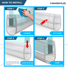 Minismus Shower Door Seal  D-Profile(2x 1 Meter)