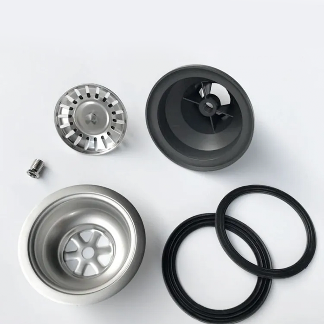 Desagüe de fregadero con tapón de cesta – Diámetro exterior de 110 mm, conexión G1 1/2